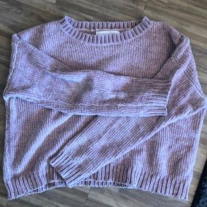 Pink fuzzy sweater